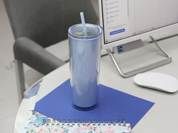 Vaso Ballwil Doble Pared 24oz con Popote - Ideal para Promociones Corporativas - Dot Factory