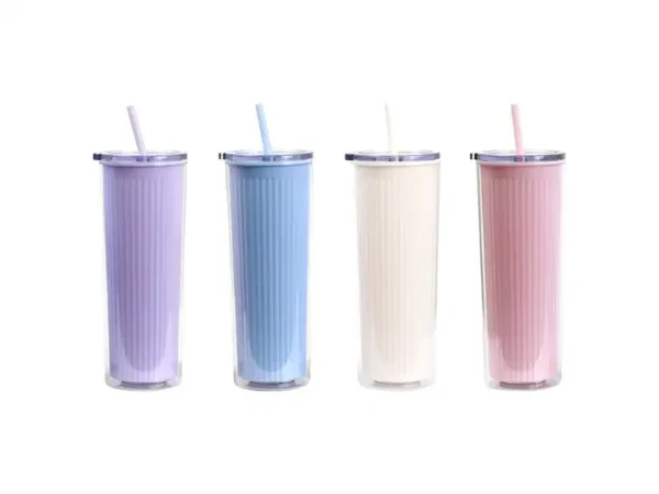 Vaso Ballwil Doble Pared 24oz con Popote - Ideal para Promociones Corporativas - Dot Factory