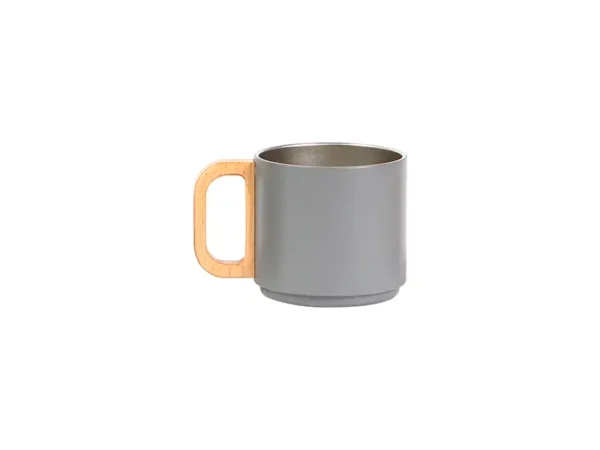 Taza Habo de Acero Inoxidable con Diseño de Madera - 300 ml - Dot Factory