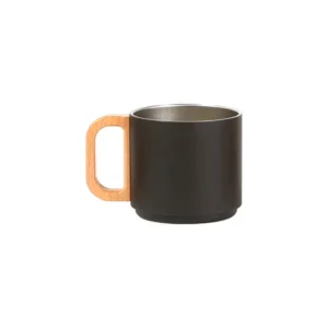 Taza Habo de Acero Inoxidable con Diseño de Madera - 300 ml - Dot Factory