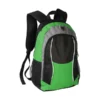 Mochila Astoria, tipo backpack en color verde con bolsa de red lateral y salida para audífonos