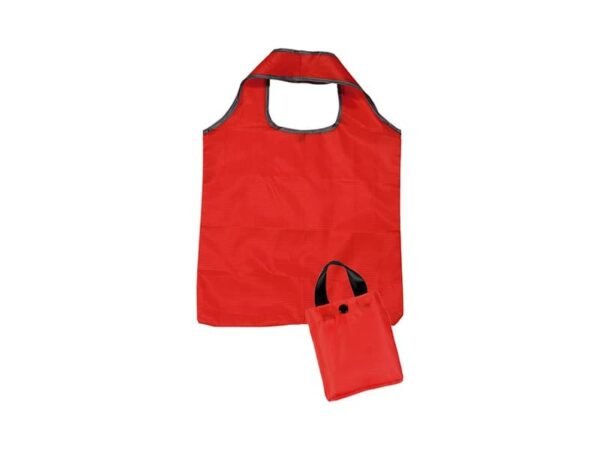 Bolsa Plegable Schull de poliéster color sólido con funda individual para guardado compacto