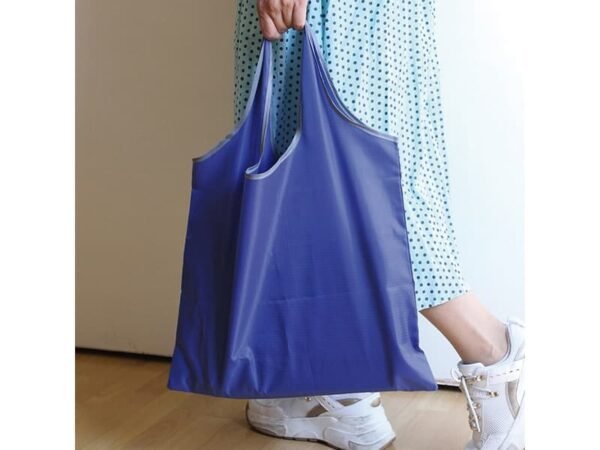 Bolsa Plegable Schull de poliéster color sólido con funda individual para guardado compacto