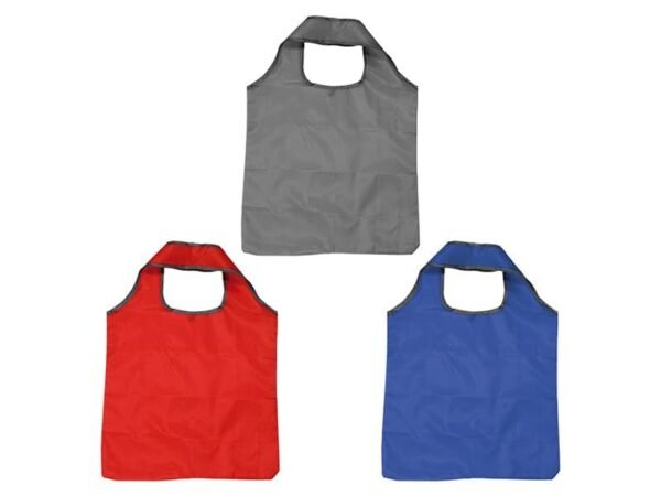 Bolsa Plegable Schull de poliéster color sólido con funda individual para guardado compacto