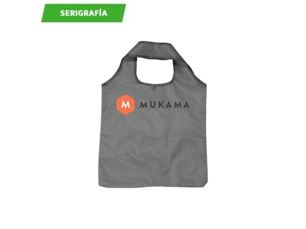 Bolsa Plegable Schull de poliéster color sólido con funda individual para guardado compacto