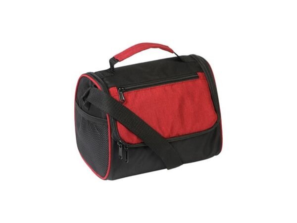 Hielera Molise de poliéster con correa de hombro y bolsillos laterales para onboarding corporativo