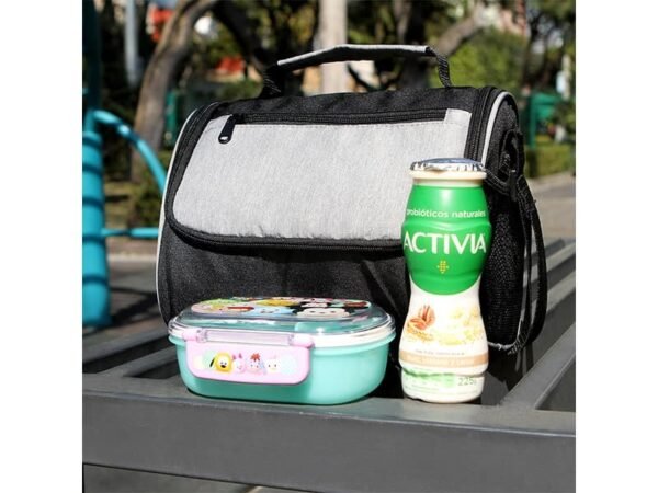 Hielera Molise de poliéster con correa de hombro y bolsillos laterales para onboarding corporativo