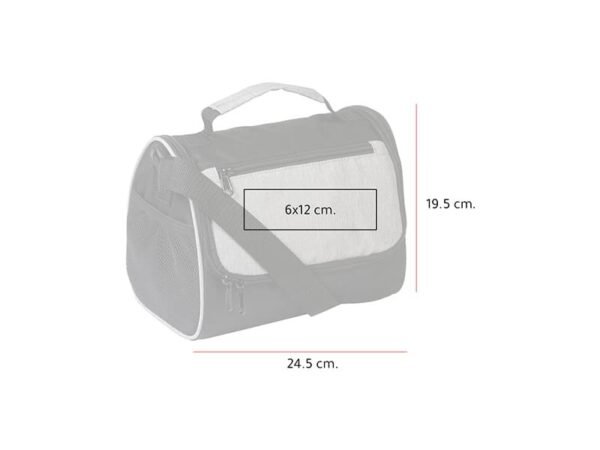 Hielera Molise de poliéster con correa de hombro y bolsillos laterales para onboarding corporativo