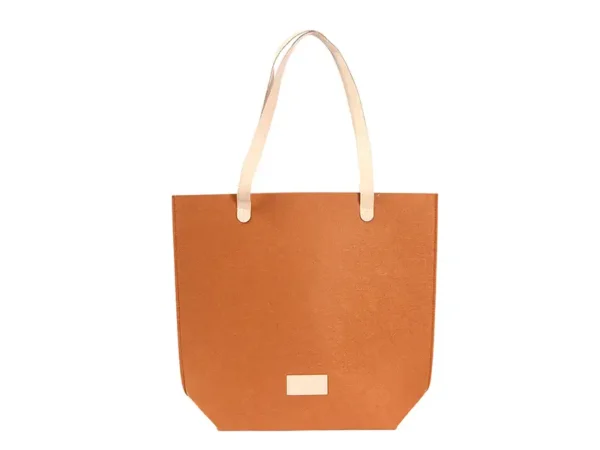 Bolsa Ordino de fieltro con detalles de curpiel - Dot Factory