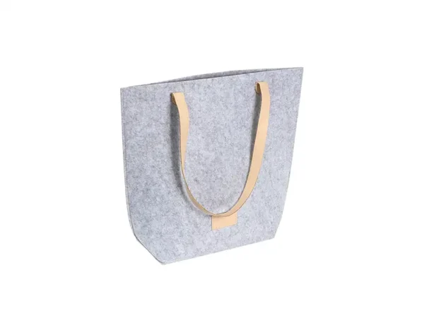 Bolsa Ordino de fieltro con detalles de curpiel - Dot Factory