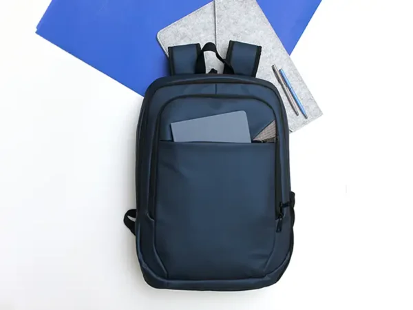 Mochila Karksi en Curpiel 900PU - Azul Acero/Gris - Dot Factory MX - Dot Factory