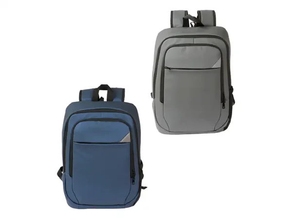 Mochila Karksi en Curpiel 900PU - Azul Acero/Gris - Dot Factory MX - Dot Factory