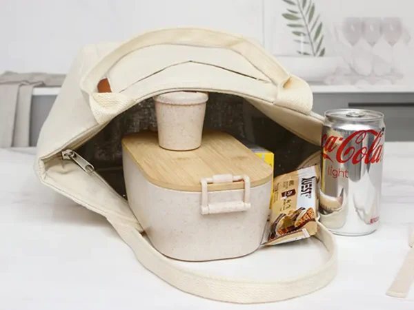 Lonchera Linz en Polialgodón Beige | 6.4 L | Dot Factory México - Dot Factory