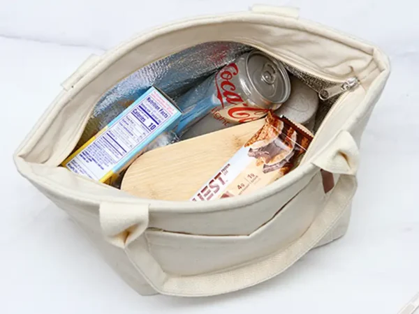 Lonchera Linz en Polialgodón Beige | 6.4 L | Dot Factory México - Dot Factory