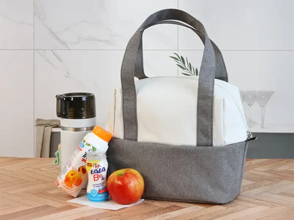 Lonchera Térmica Purbach en Poliéster y PEVA - Gris - 25x22x15 cm - Dot Factory