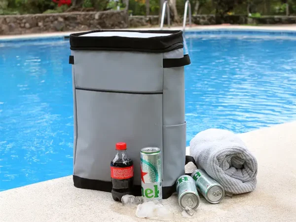 Hielera Danze - Mochila de PVC y Poliéster - Gris Claro - Dot Factory