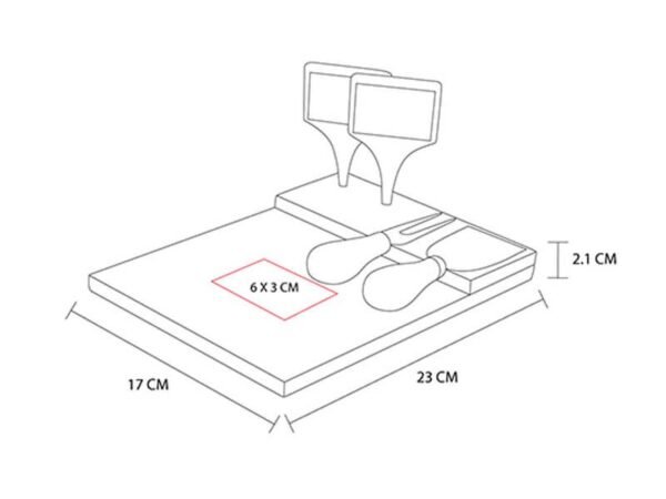Set De Cocina Marmol - Tabla de mármol con bambú y accesorios para quesos - Dot Factory