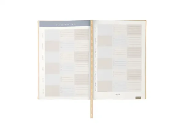 Agenda Diaria Clasica 2026 - 186 Hojas - Planificador de Proyectos - Curpiel - Dot Factory