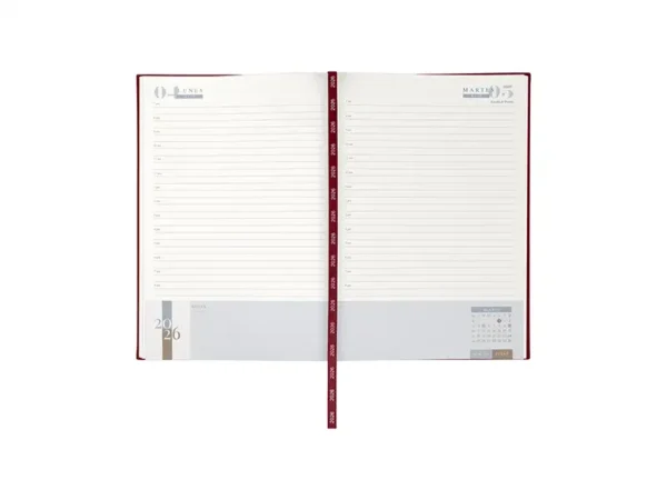 Agenda Diaria Clasica 2026 - 186 Hojas - Planificador de Proyectos - Curpiel - Dot Factory