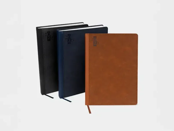 Agenda Diaria Ultra 2026 - 174 hojas, Curpiel, 20x27 cm - Dot Factory