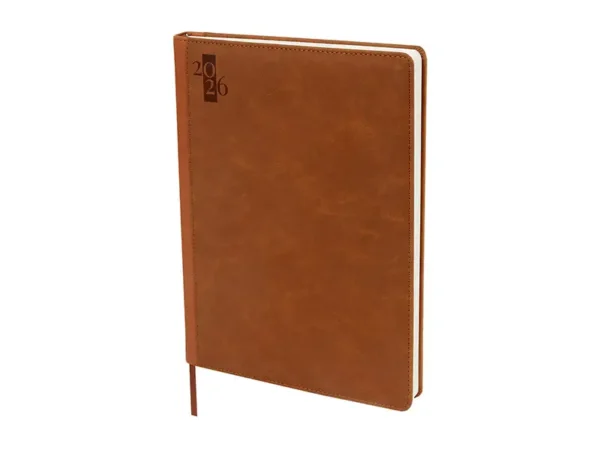 Agenda Diaria Ultra 2026 - 174 hojas, Curpiel, 20x27 cm - Dot Factory