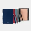 AGENDA DIARIA LETTE 2027 de curpiel con espiral metálico, bolígrafo metálico y caja tipo regalo incluidos, formato 14.5 x 21 cm