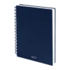 AGENDA DIARIA LETTE 2027 de curpiel con espiral metálico, bolígrafo metálico y caja tipo regalo incluidos, formato 14.5 x 21 cm