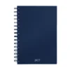 AGENDA DIARIA LETTE 2027 de curpiel con espiral metálico, bolígrafo metálico y caja tipo regalo incluidos, formato 14.5 x 21 cm