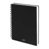 AGENDA DIARIA LETTE 2027 de curpiel con espiral metálico, bolígrafo metálico y caja tipo regalo incluidos, formato 14.5 x 21 cm