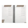 AGENDA DIARIA LETTE 2027 de curpiel con espiral metálico, bolígrafo metálico y caja tipo regalo incluidos, formato 14.5 x 21 cm