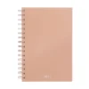 AGENDA DIARIA LETTE 2027 de curpiel con espiral metálico, bolígrafo metálico y caja tipo regalo incluidos, formato 14.5 x 21 cm