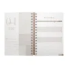 AGENDA DIARIA LETTE 2027 de curpiel con espiral metálico, bolígrafo metálico y caja tipo regalo incluidos, formato 14.5 x 21 cm