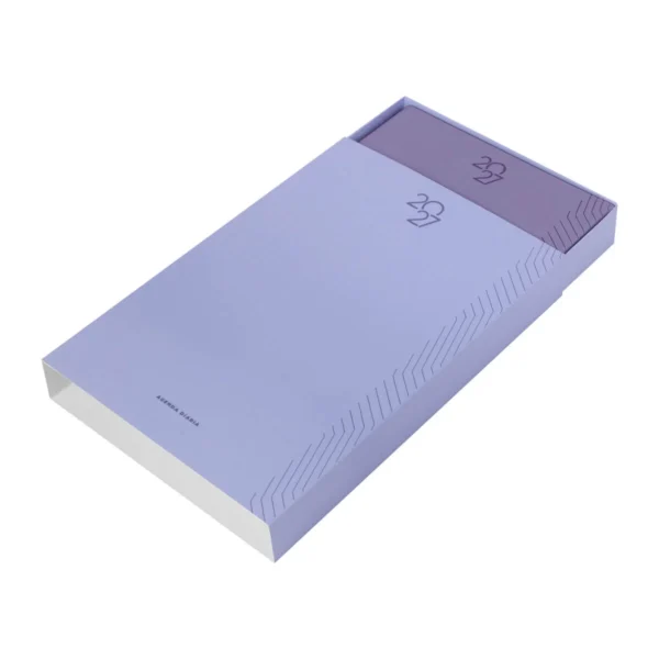 Agenda Diaria TERRA 2027 en curpiel con caja individual incluida, formato 14 x 21 cm para empresas