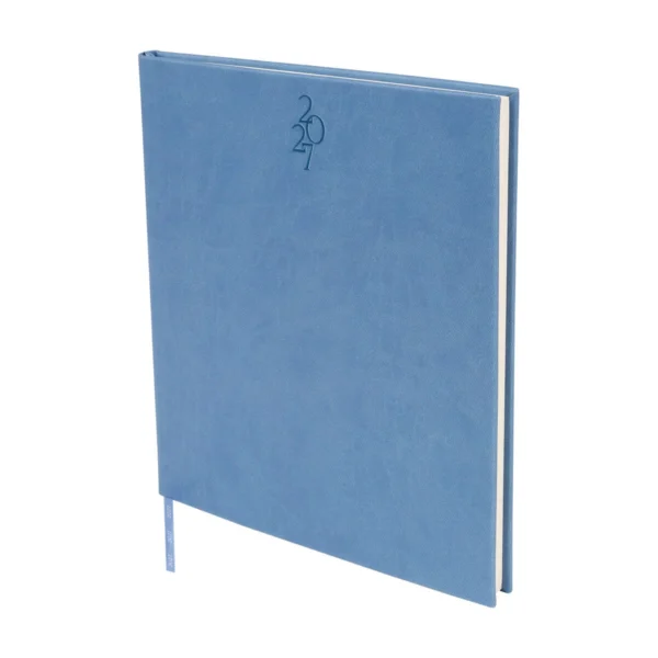 Agenda Ejecutiva Clásica 2027 de tapa en curpiel con área de impresión de 16 x 15 cm, formato 20.5 x 23.5 cm, con caja individual