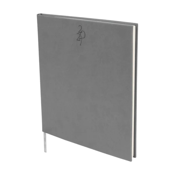 Agenda Ejecutiva Clásica 2027 de tapa en curpiel con área de impresión de 16 x 15 cm, formato 20.5 x 23.5 cm, con caja individual