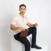 AGENDA SEMANAL CLÁSICA 2027 de curpiel con bolígrafo de metal y caja individual, set ejecutivo para empresas