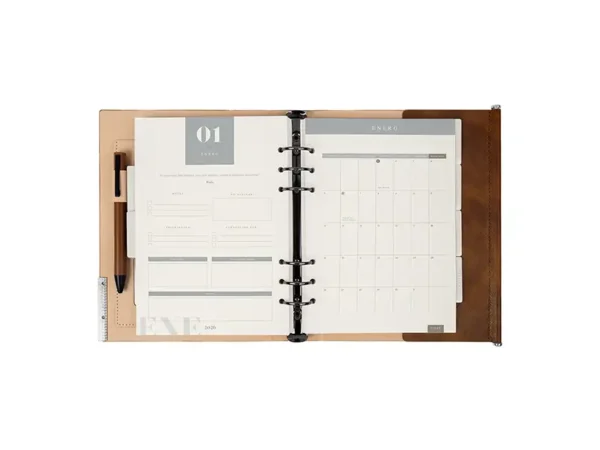 Agenda Semanal Premium 2026 - Organizador Ejecutivo Completo - Dot Factory