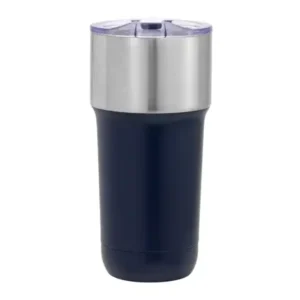 Mug térmico Torch de 600ml con acabado powder coat en colores negro azul gris y bronce