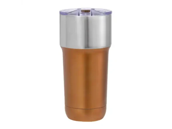 Mug térmico Torch de 600ml con acabado powder coat en colores bronce