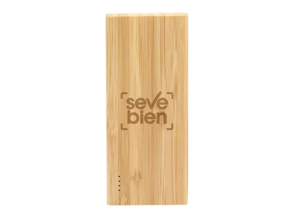 Power Bank Bambpower 5000 mAh con Bambú Natural - Dot Factory México - Dot Factory