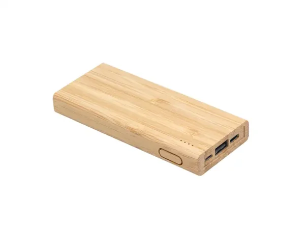 Power Bank Bambpower 5000 mAh con Bambú Natural - Dot Factory México - Dot Factory