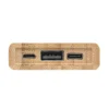 Power Bank Bambpower 5000 mAh con Bambú Natural - Dot Factory México - Dot Factory