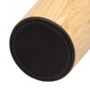 Mug Termico Nordico de acero inoxidable con detalles de bambú 600ml, termo doble pared al vacío con sistema antiderrame para fuerza de ventas, vaso térmico premium en caja Kraft.