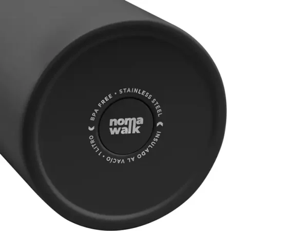 Botella Térmica Liter 1000 ml de acero inoxidable (vista inferior) Negro