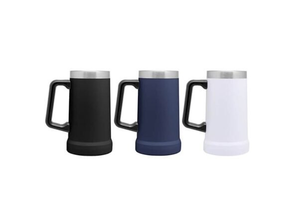 Jarro Cervecero Termico Oktober de acero inoxidable 700ml con doble pared al vacío, jarro térmico personalizado con pintura Powder Coat y mango ergonómico.