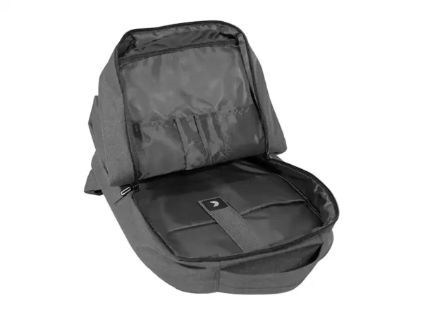 Mochila Funcional Portanotebook 15'' Gris/Negro - Ideal para Trabajo y Entrenamiento - Dot Factory