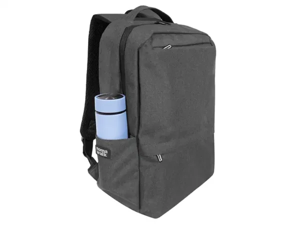 Mochila Funcional Portanotebook 15'' Gris/Negro - Ideal para Trabajo y Entrenamiento - Dot Factory