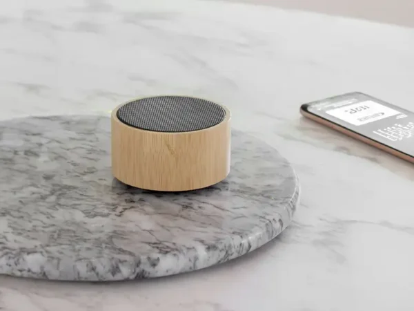 Bocina Bluetooth Cannes de Bambú | Dot Factory México - Dot Factory