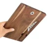 Tabla Para Quesos Emmental en madera de acacia con cuchillo para quesos imantado y caja de regalo kraft Muestra de tabla boca abajo