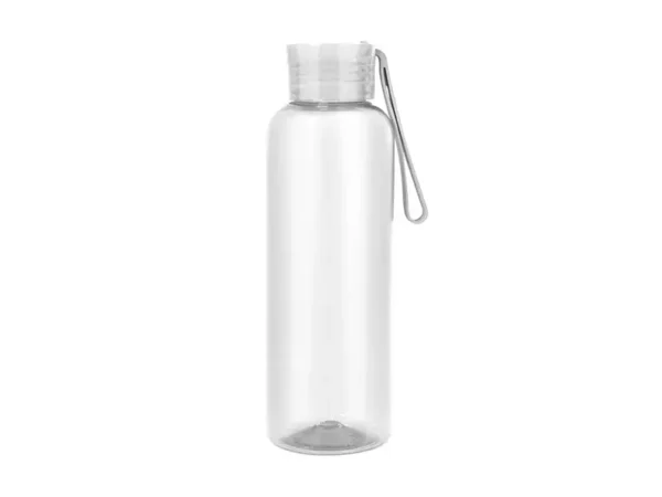 Cilindro Saratoga de plástico RPET reciclado 500 ml con tapa de rosca y asa de silicón para transportarlo